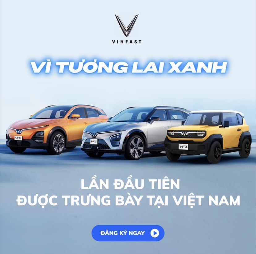 VF6, VF7 và VF3 LẦN ĐẦU ĐƯỢC TRƯNG BÀY TẠI TRIỂN LÃM "VINFAST - VÌ TƯƠNG LAI XANH"